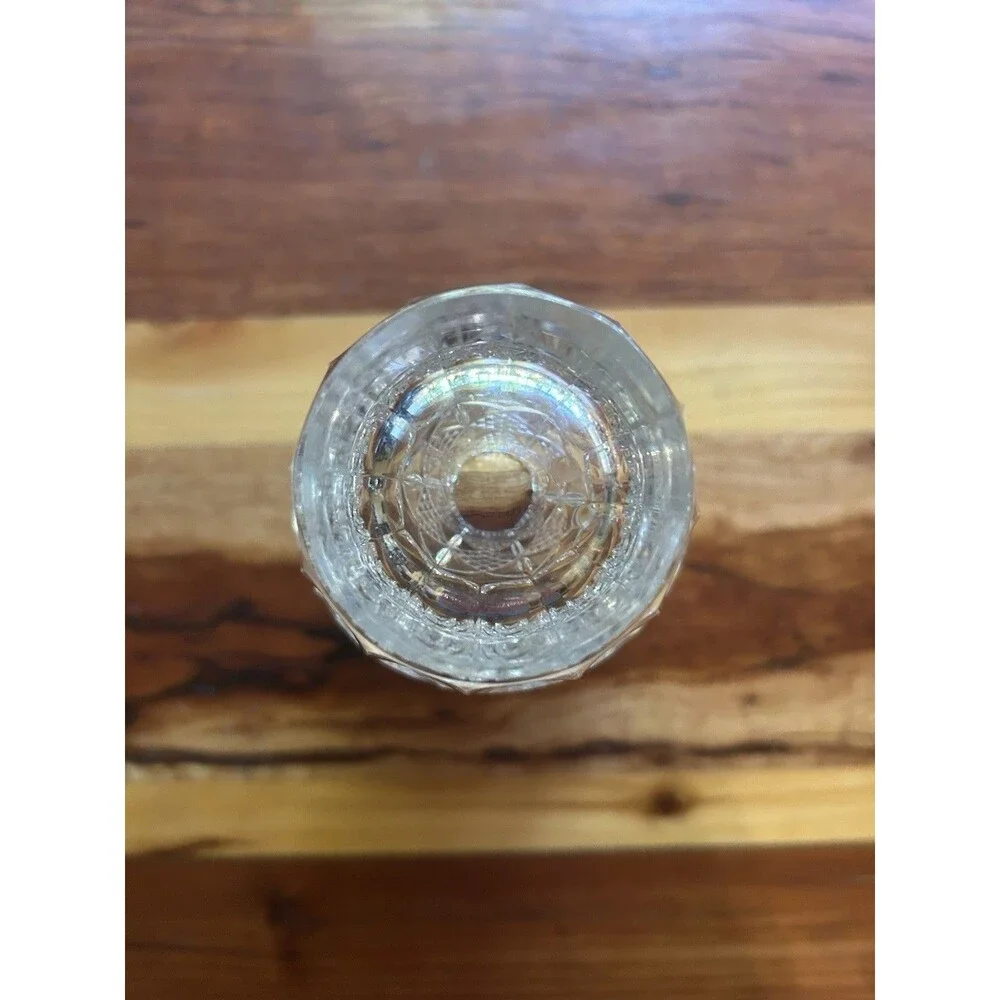 Cut Crystal Vase 8” Bohemian Czech Republic